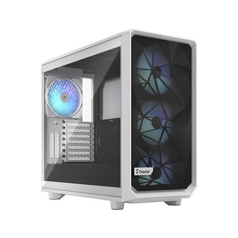 Fractal Design | Meshify 2 RGB TG Clear Tint | Side window | White | E-ATX | Power supply included No | ATX